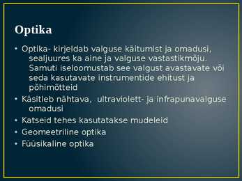 Optika #2