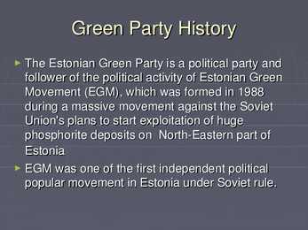 The Estonian Green Party #2