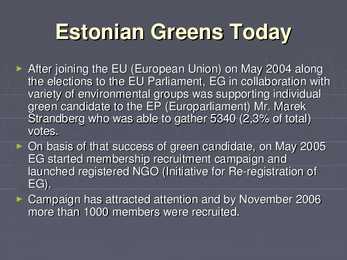 The Estonian Green Party #4