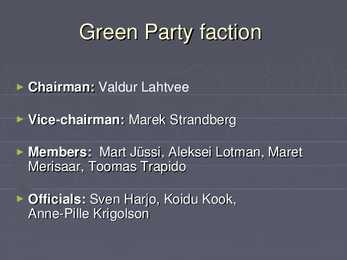 The Estonian Green Party #7