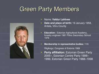 The Estonian Green Party #9