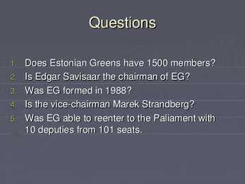 The Estonian Green Party #10