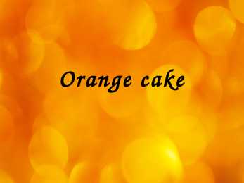 Orange cake