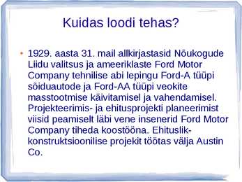 AUTOAJALUGU SLAIDIESITLUS GAZ #3
