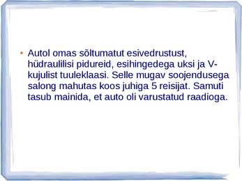 AUTOAJALUGU SLAIDIESITLUS GAZ #36