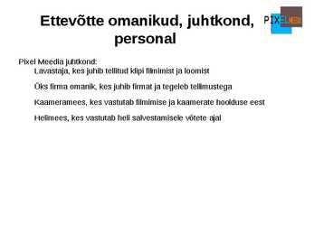 Oma ettevõtte koostamise plaan-Esitlus #14