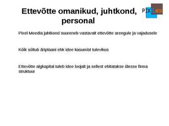 Oma ettevõtte koostamise plaan-Esitlus #18