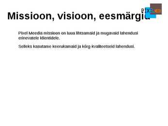 Oma ettevõtte koostamise plaan-Esitlus #20