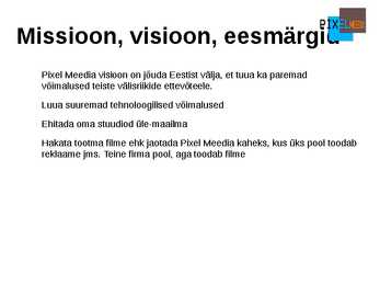 Oma ettevõtte koostamise plaan-Esitlus #25