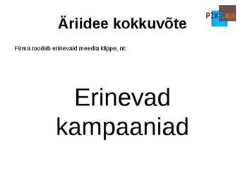 Oma ettevõtte koostamise plaan-Esitlus #8