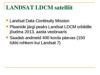 LANDSAT #8