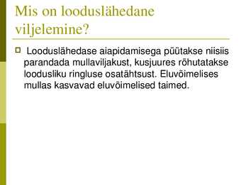 Mahepõllundus #3
