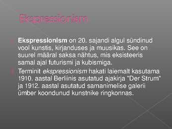 Ekspressionism #2
