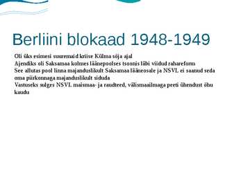 Berliini kriisid #2