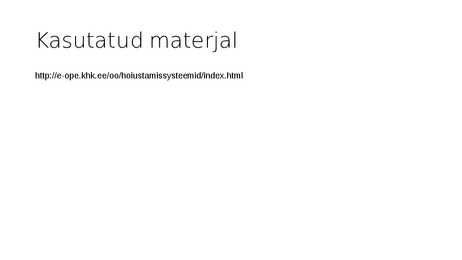 Hoiustamissüsteemid #6