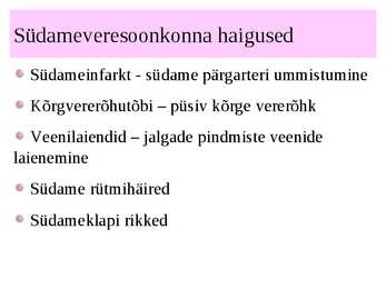 Vereringeelundkond #22