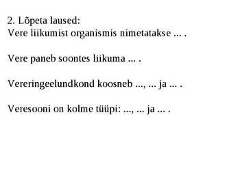 Vereringeelundkond #9