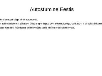 Linnastumine-Autostumine #10