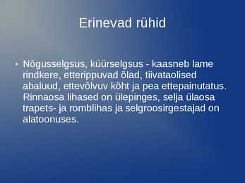 Rüht ja rühihäired #3