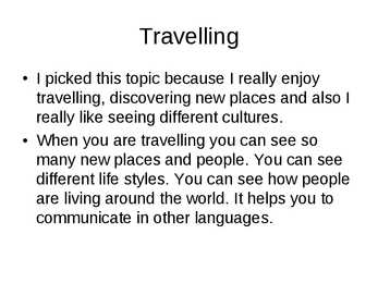 Travelling #2