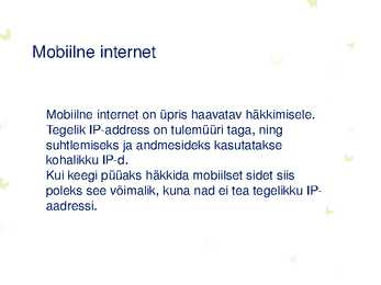 Mobiilne turvalisus #2