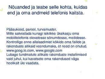 Mobiilne turvalisus #3
