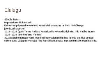 Kunstiajaloo esitlus Aleksander Vardi kohta #2