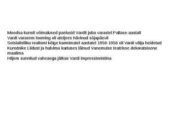 Kunstiajaloo esitlus Aleksander Vardi kohta #3