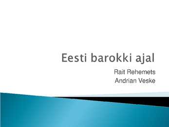 Eesti barokki ajal