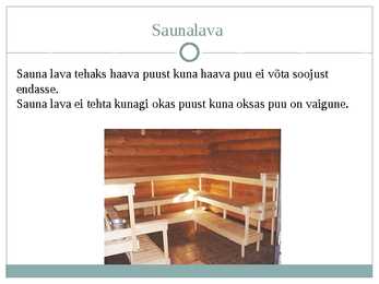 Soojushähtus saunas #7
