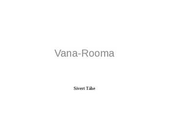 Vana-Rooma