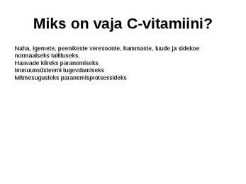Vitamiin C #4