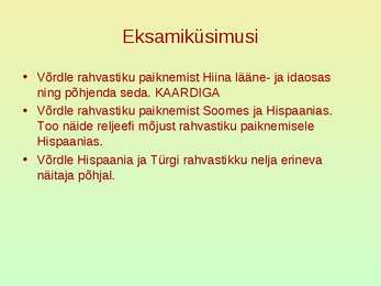 Rahvastik ja asustus #11