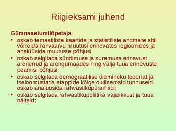 Rahvastik ja asustus #13