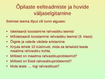 Rahvastik ja asustus #17