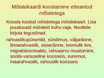Rahvastik ja asustus #18