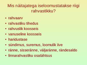 Rahvastik ja asustus #20