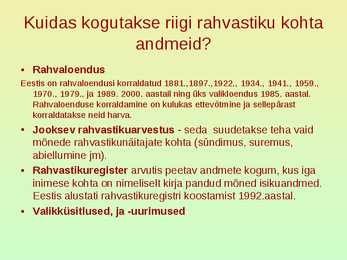 Rahvastik ja asustus #22