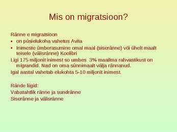 Rahvastik ja asustus #27
