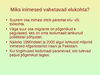 Rahvastik ja asustus #31