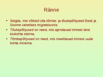 Rahvastik ja asustus #35