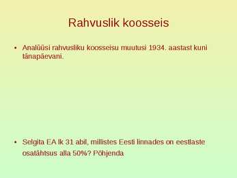 Rahvastik ja asustus #44
