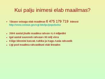 Rahvastik ja asustus #50