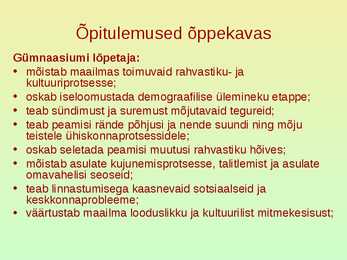 Rahvastik ja asustus #6
