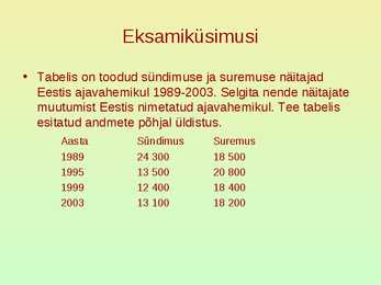 Rahvastik ja asustus #9