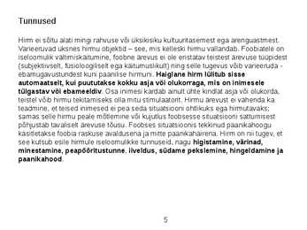 Uurimustöö - Foobiad #5