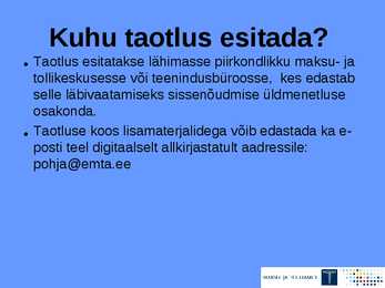 Maksuvõlgade ajatamine #3