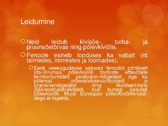 Fenoolid ja nende kasutamine #5