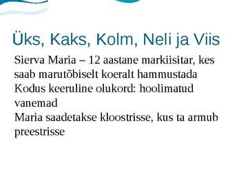 Armastusest ja teistest deemonitest #2