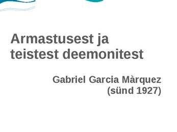 Armastusest ja teistest deemonitest